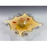 Starfish centrepiece Bowl in the Murano style with millefiori decoration, second half C20th
