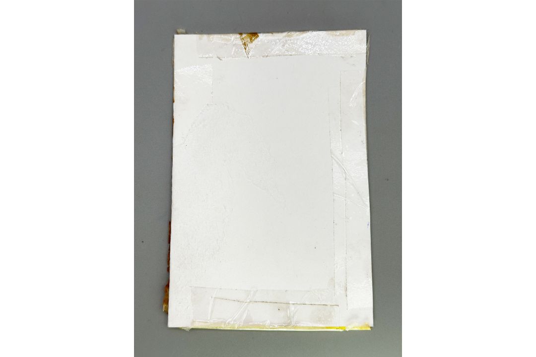 Rococo style gilt metal picture frame and antique photo tissue cover by Percy Lund & Co, 1890s/1920s - Image 10 of 11