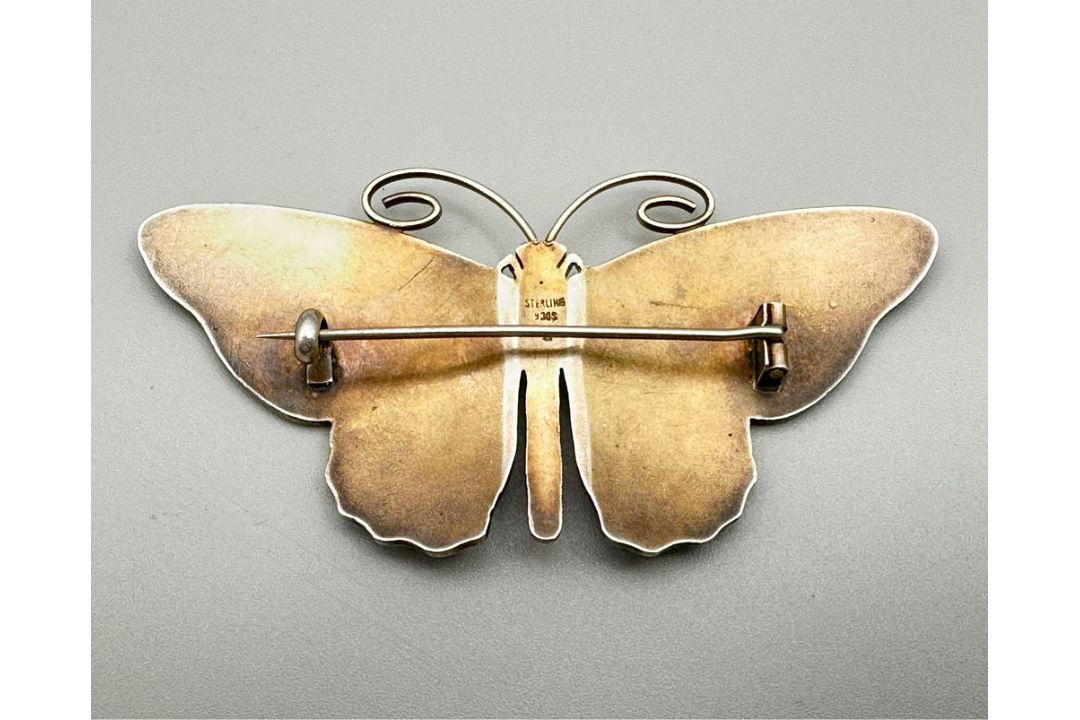 Butterfly brooch by Marius Hammer (1847-1927), c1920 - Image 5 of 7