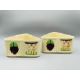 Unusual Pair of triangular form Aztec pattern Planters, Shorter and Son, second half C20th - Image 1 of 12