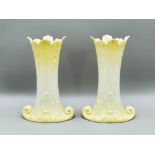 Pair of Royal Worcester Grainger and Co Vases, date mark for 1902