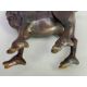 Chinese Bronze Scroll Weight in the form of a standing Goat, Qing Dynasty (1644-1912) - Image 7 of 8