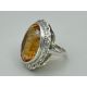Edwardian cocktail ring with citrine, c1910 - Image 1 of 5