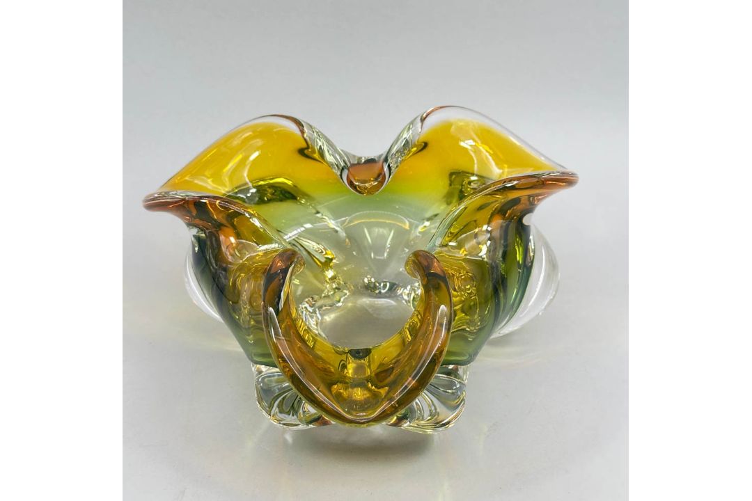 Chřibská Glass bowl, Josef Hospodka, Czech 1970s - Image 2 of 6