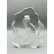 Lead crystal glass Otter paperweight, Mats Jonasson for Maleras Glasbruk, Sweden, late C20th - Image 1 of 8