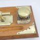 Victorian ships inkwell with original fitted ink pots c1900 - Image 5 of 7