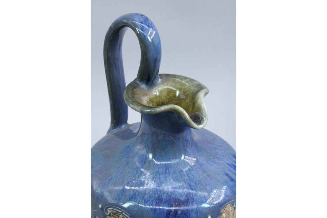 A Pair of Royal Doulton Ewers, marked LD (for Jessie Lord), early C20th - Image 5 of 9