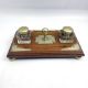 Victorian ships inkwell with original fitted ink pots c1900 - Image 1 of 7