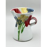 Poppy pattern Jug, designed by Janice Tchalenko for Dartington Pottery, 1980s