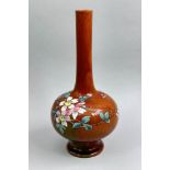 Terracotta Glazed Bottle Vase in the style of Christopher Dresser, Watcombe Pottery, circa 1900
