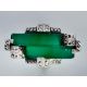 Art Deco silver Ring with chalcedony plaques and marcasites, c1930 - Image 2 of 5