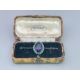 Art Nouveau brooch with a large amethyst and enamel work set in silver, c1920 - Image 7 of 8