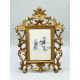 Rococo style gilt metal picture frame and antique photo tissue cover by Percy Lund & Co, 1890s/1920s - Image 1 of 11