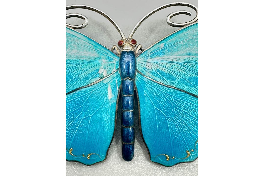 Butterfly brooch by Marius Hammer (1847-1927), c1920 - Image 3 of 7