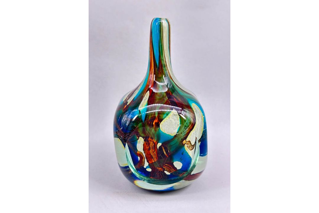 Mdina Art Glass vase, signed Mdina 1979, late C20th - Image 2 of 7