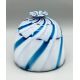 Beehive form glass vase with a swirl design, probably by Charlie Meaker, late C20th - Image 1 of 7