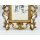 Rococo style gilt metal picture frame and antique photo tissue cover by Percy Lund & Co, 1890s/1920s - Image 3 of 11