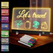 RRP £19.58 LED Drawing Board with 12 Pens