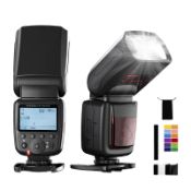 RRP £45.07 PHOTOOLEX LCD Flash Speedlite for Canon Nikon Sony