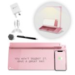 RRP £55.10 TOWON Desktop Whiteboard with LED Lamp