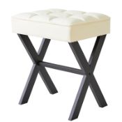 RRP £39.76 IBUYKE Square Makeup Stool with X-Leg Foot Rest
