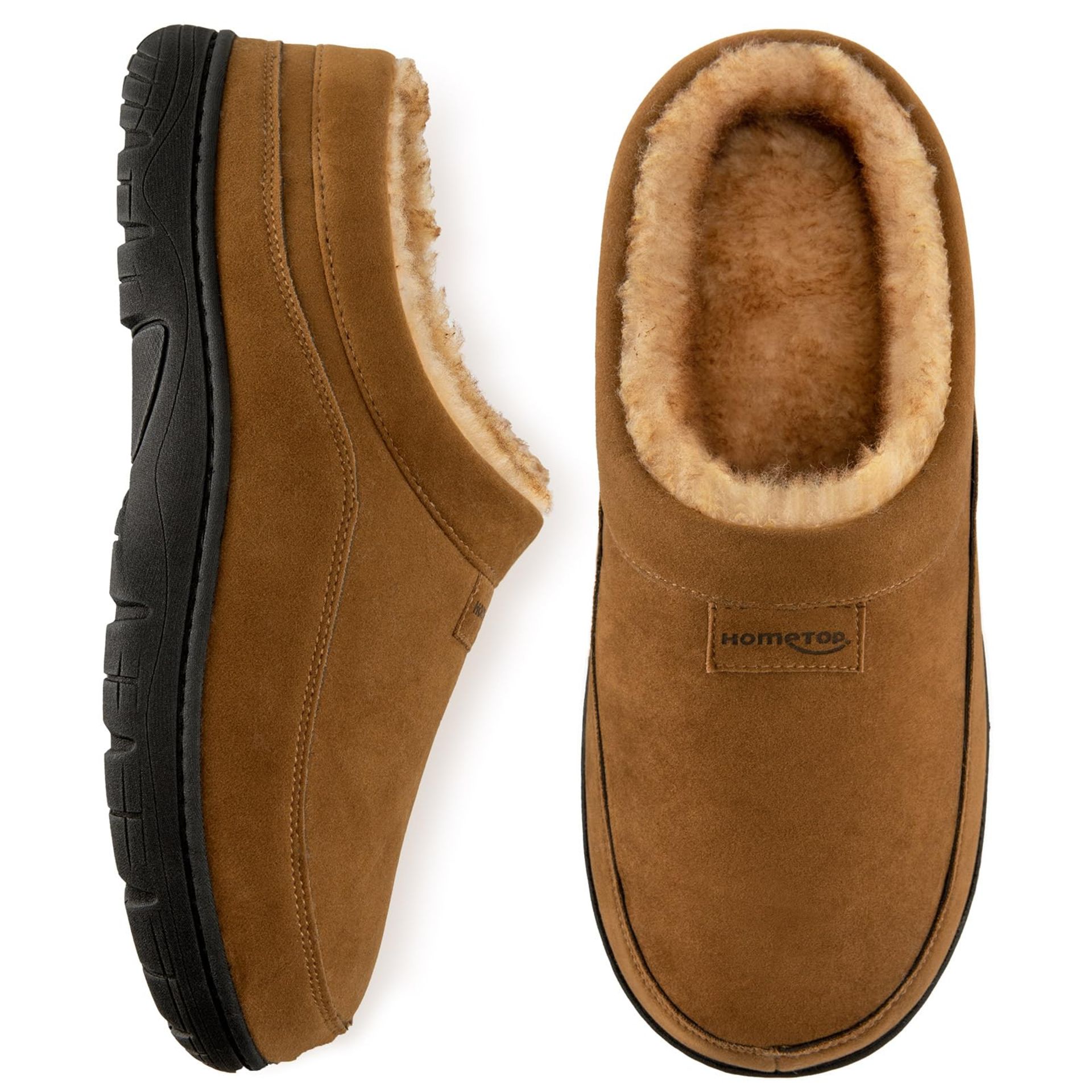 RRP £23.93 HomeTop Men's Moccasin Slippers Soft Warm Non-slip