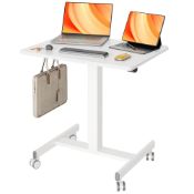 RRP £69.81 Claiks 65 x 48 cm Mobile Standing Desk