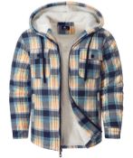 RRP £46.54 geeksport Men's Hoodies Zip Up Fleece Winter Jacket