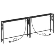 RRP £73.49 MAHANCRIS 2 Pack Console Table with Charging Station