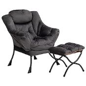 RRP £162.67 HollyHOME Armchair with Footstool Comfy Chairs for