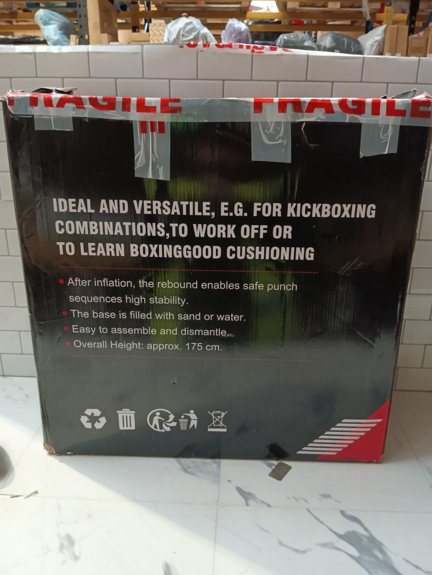 RRP £111.41 Standing Punching Bag for Adults - Image 2 of 2