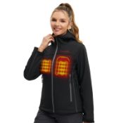 RRP £83.29 CONQUECO Heated Jacket Electric Hoodie Jacket With Battery Pack (UK