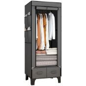 RRP £36.74 OPPAIYA Canvas Wardrobe