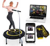 RRP £119.76 Boogie Bounce Studio Rebounder | Double Folding & Super-Quiet