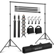 RRP £42.81 10 x 6.9 Ft Photo Backdrop Stand Kit