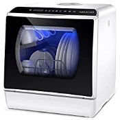 RRP £284.42 Karlxtom Table Top Dishwasher 6 Programs Mini Dishwasher with Touch Control