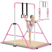 RRP £97.99 EVERYMILE Gymnastics Bars With Self-Inflating Mat