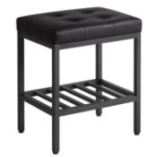 RRP £40.41 IBUYKE Rectangular Makeup Stool with Adjustable Feet and Storage Space