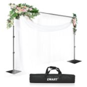 RRP £85.73 EMART Heavy Duty Backdrop Stand 8.5x10ft(HxW) Adjustable