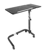 RRP £183.74 KMINA Overbed Table with Wheels