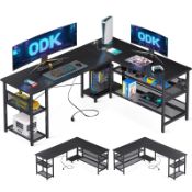 RRP £171.49 ODK L Shaped Gaming Desk