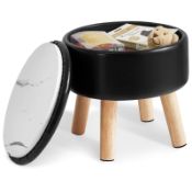 RRP £25.18 IBUYKE 13 Inch Small Footstool Ottoman with Storage