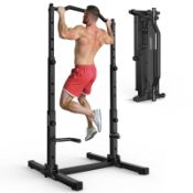 RRP £192.91 JOROTO Foldable Power Tower Pull Up Bar Station