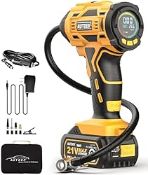 RRP £68.46 AUTDER Tyre Inflator Cordless Air Compressor