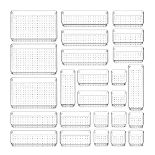 RRP £19.58 Lifewit 25pcs Drawer Organiser Set