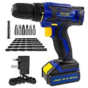 RRP £31.22 Skotek Cordless Drill Driver 18V Lithium-Ion