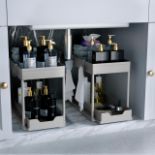 RRP £27.06 DEKAVA Under Sink Organizer 2 Pack Bathroom Cabinet