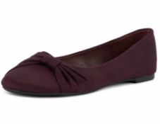 RRP £33.06 MaxMuxun Womens Ballet Shoes Bow Tie Slip On Ballet