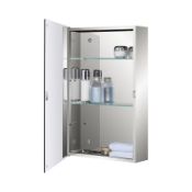 RRP £90.05 Fundin Stainless Steel Bathroom Mirror Cabinet