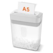 RRP £29.14 Bonsaii 6-Sheet Cross Cut Paper Shredder for A5